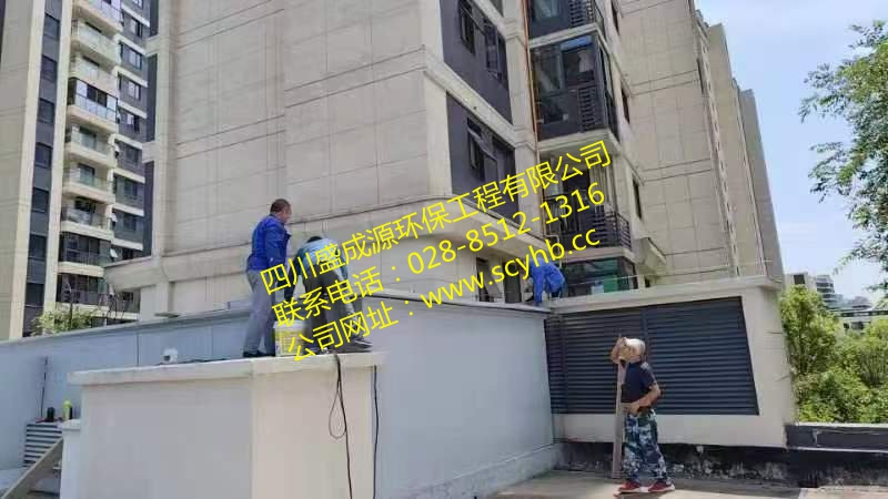 中海观园油烟风机减振降噪工程